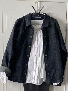 JEAN JACKET AND BLOUSE – Size L